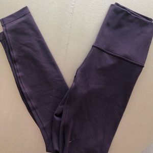 Lululemon super hi rise black cherry pants